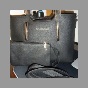 New-NOUMIQIAY Luxury Women PU Leather Shoulder Crossbody Bag Handbags Set
